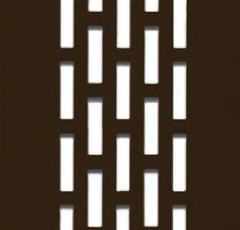 Perforated bronze aluminum
