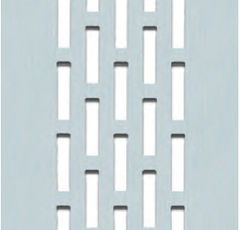 Perforated clear aluminum