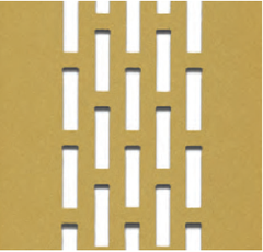 Perforated gold aluminum